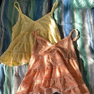 Yellow and Orange Women's Tops